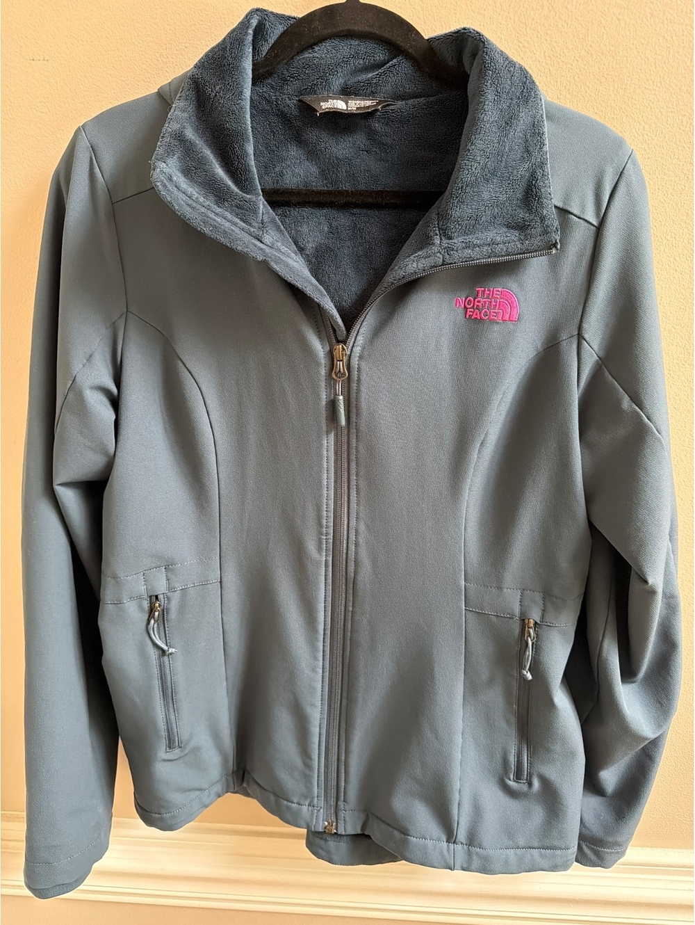 The North Face Women’s Shelby Rachel Fleece Lined Softshell Hood Jacket M Blue